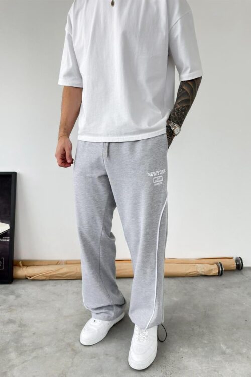 PM NY 1989 GREY OVERSIZE SWEATPANTS