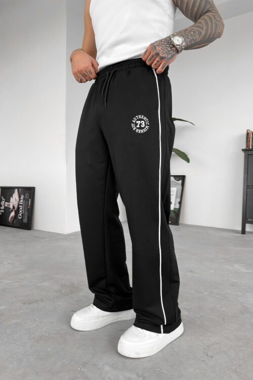 PM 73 BLACK OVERSIZE SWEATPANTS