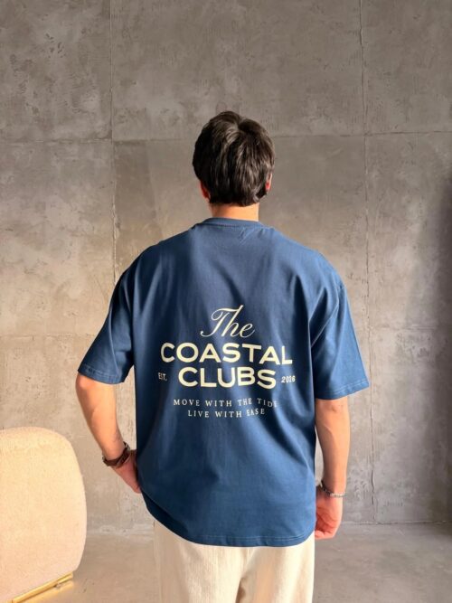 THE COASTEL CLUBS BLUE OVERSIZE TSHIRT