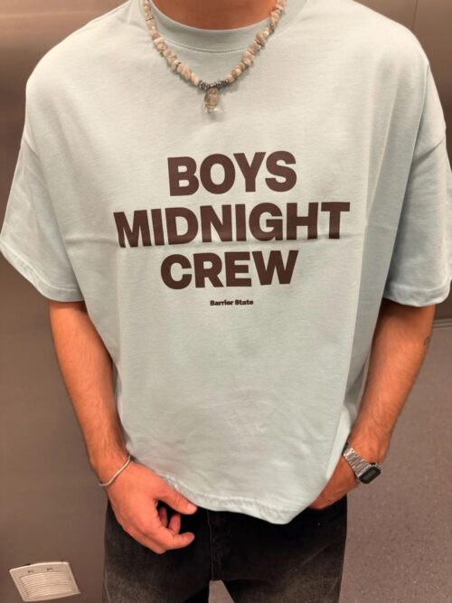 MIDNIGHT CREW CROPPED TSHIRT