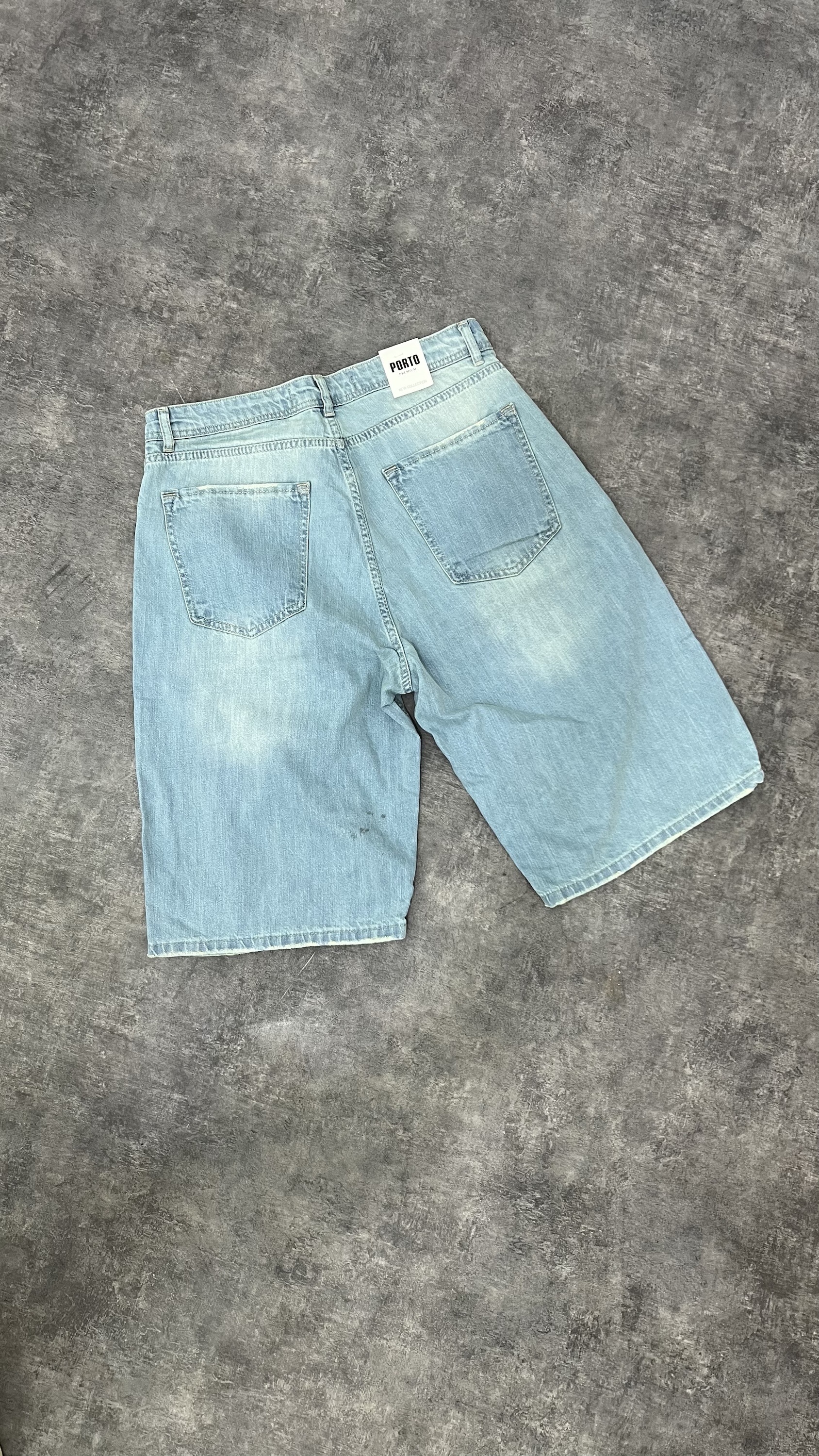 PO BLUE ACID WASH JORTS PO-2092 - Image 2