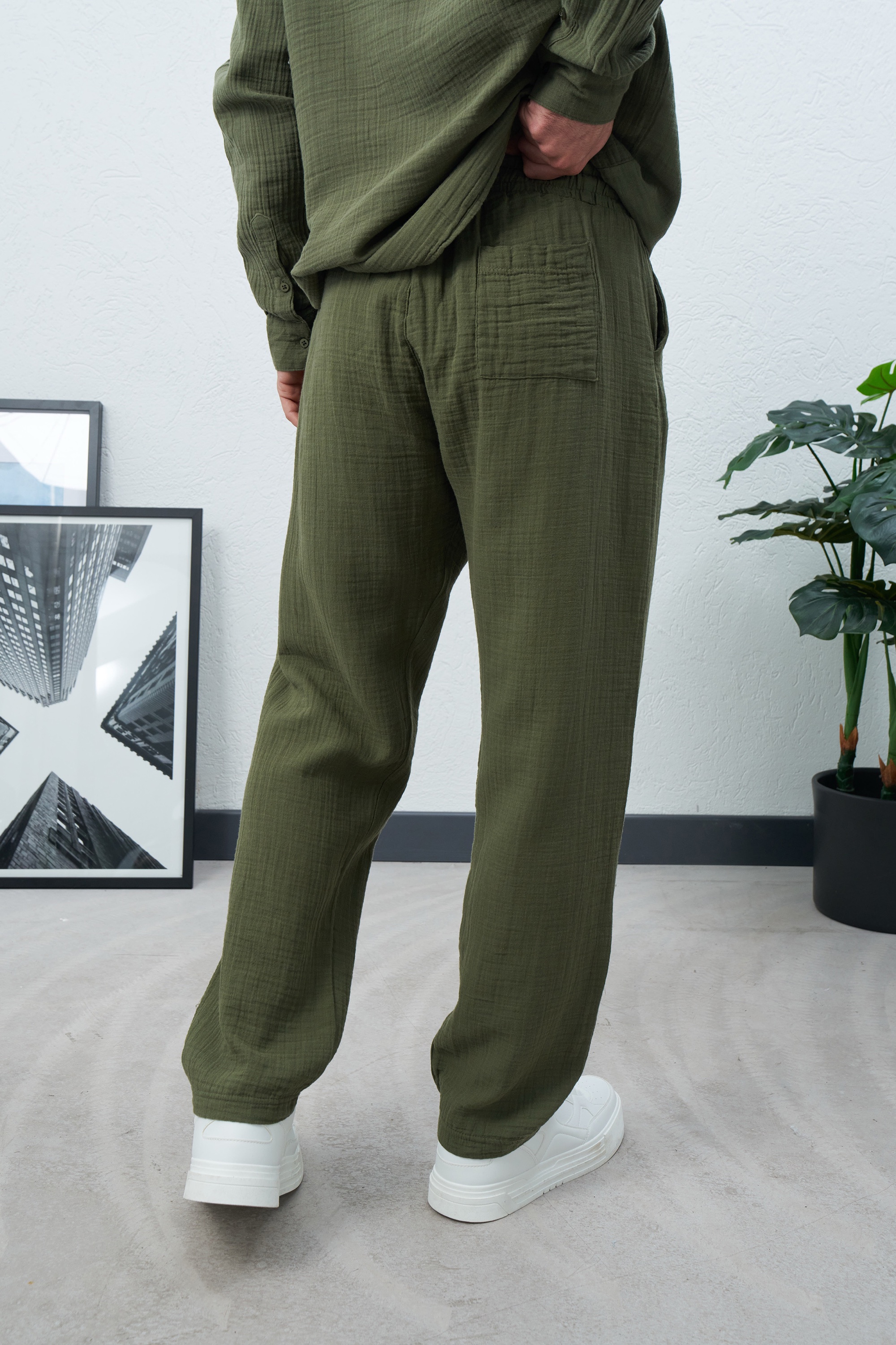 MARRAKECH BEIGE LINEN PANTS - Image 2