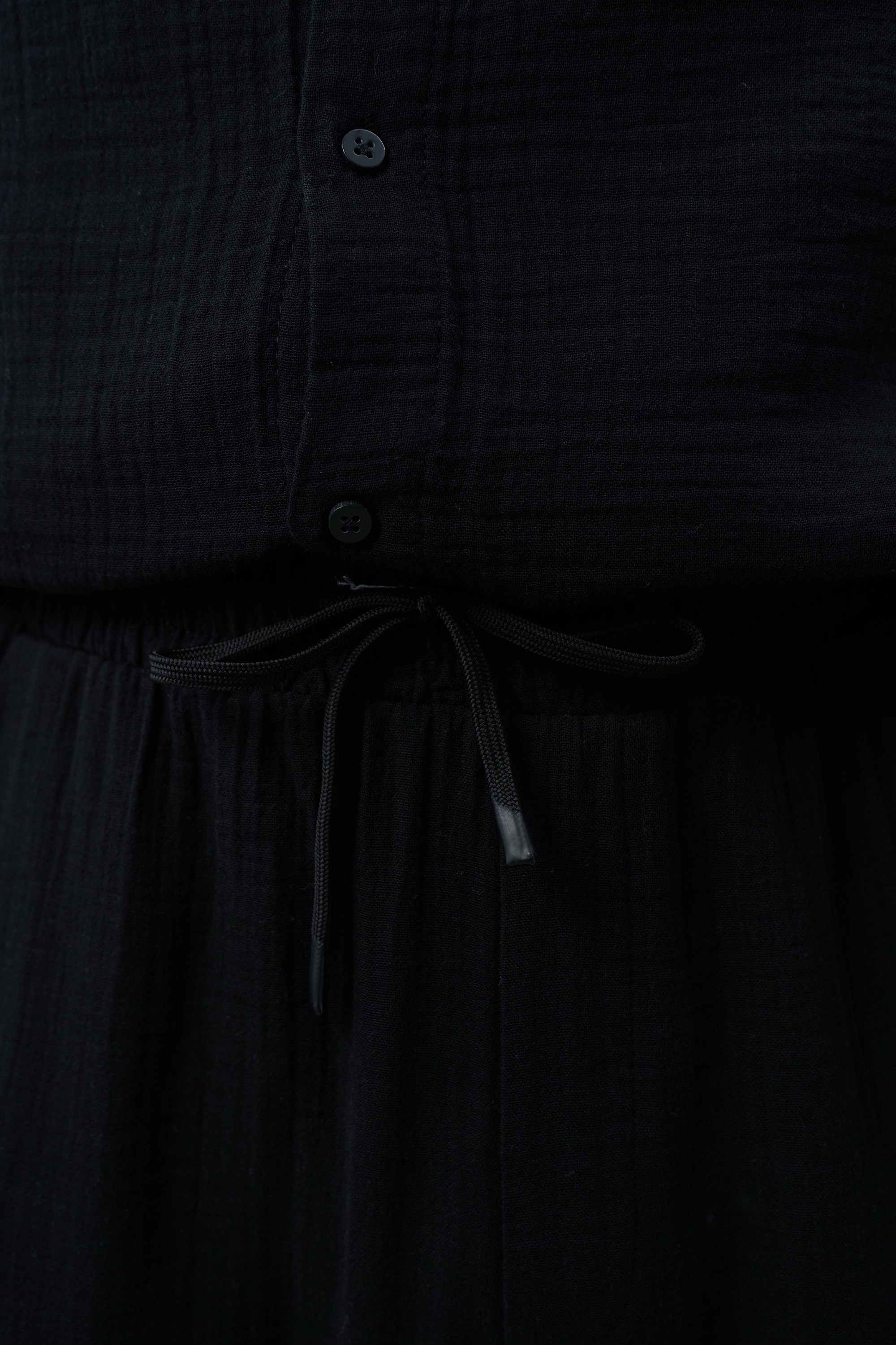 MARRAKECH BLACK LINEN PANTS - Image 3