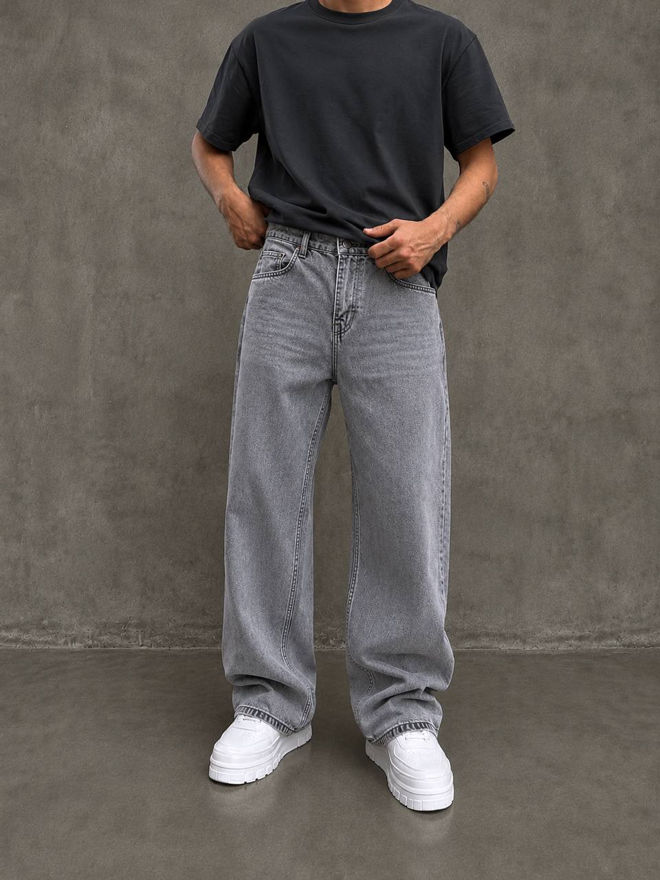 RP GREY X1 BAGGY JEANS