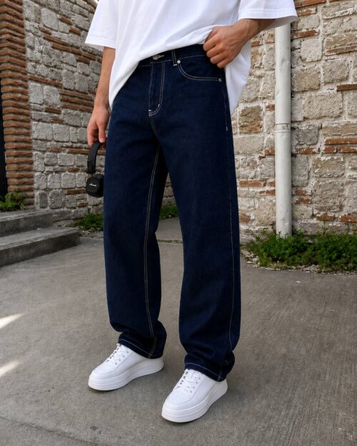 PO RAW DENIM BAGGY JEANS