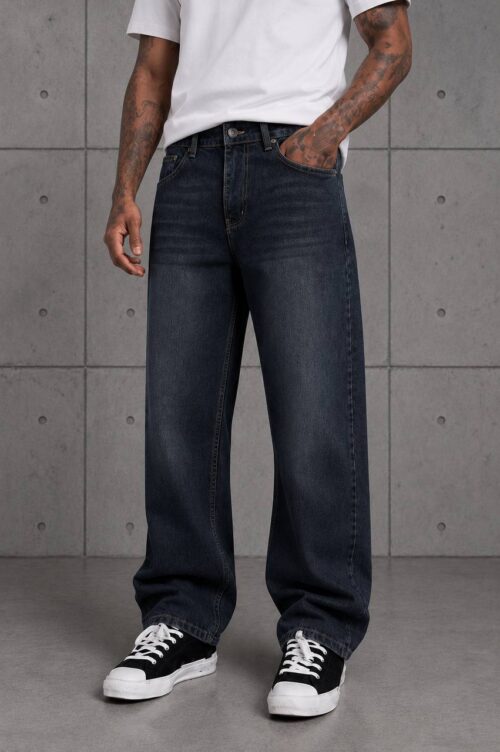RP NAVY BLUE BAGGY JEANS