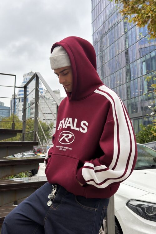 EFFORTLESS BURGUNDY HOODIE