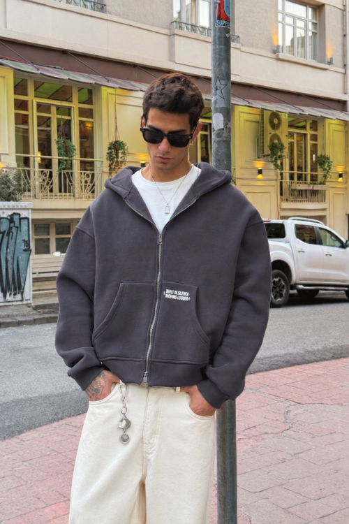 CHOAS PURPLE ZIPUP HOODIE