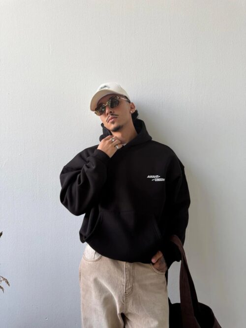 ABOUT VISION BLACK HOODIE